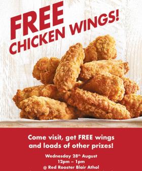 An Adelaide Red Rooster Is Giving Out Free Chicken Wings Tomorrow