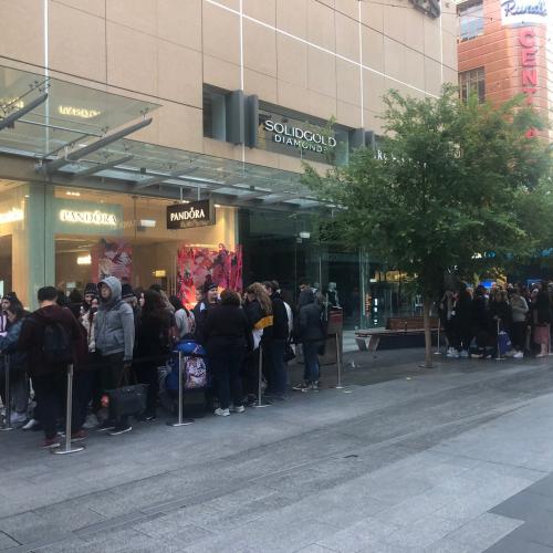 Hundreds Sleep In Rundle Mall As Sephora Opens Its Doors
