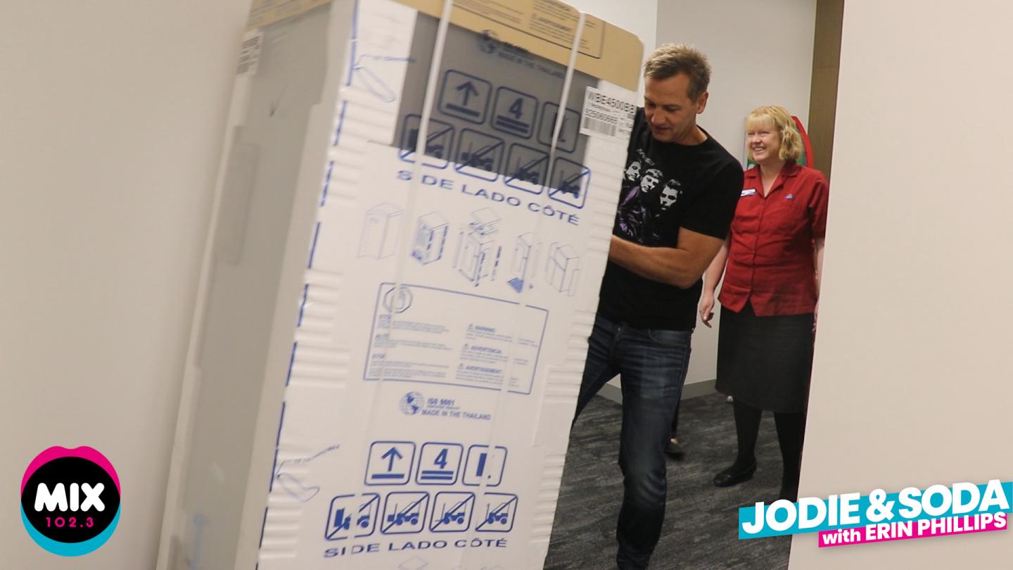 Soda Installs New Fridge At Adelaide Work Place That Really Needed It