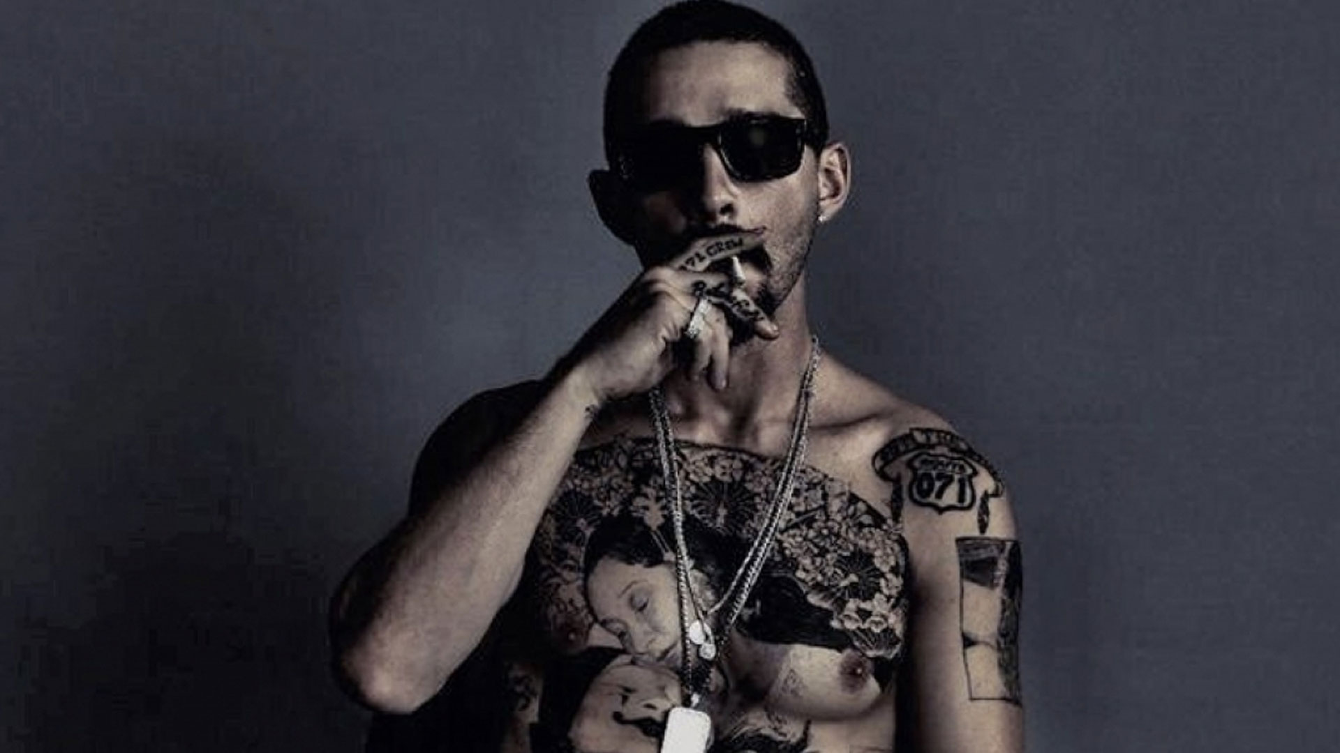 Shia LaBeouf Got A Massive, Real Chest Tattoo For His Latest Movie Role