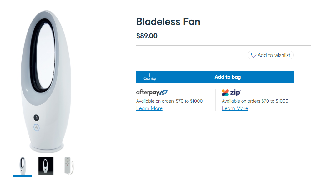 dyson fan the good guys