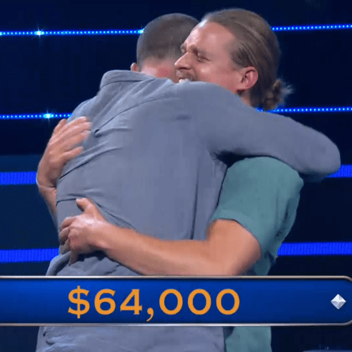 Gus Worland Reacts To Will & Woody's 'Millionaire' Win