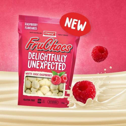 South Australia's FruChocs Have Released A White Choc Raspberry Flavour!