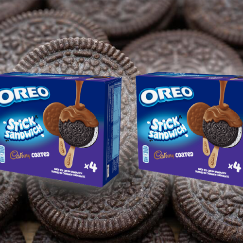 Frozen Oreo Ice Cream Sandwiches DUNKED In Cadbury Chocolate Are In Your Aisles!