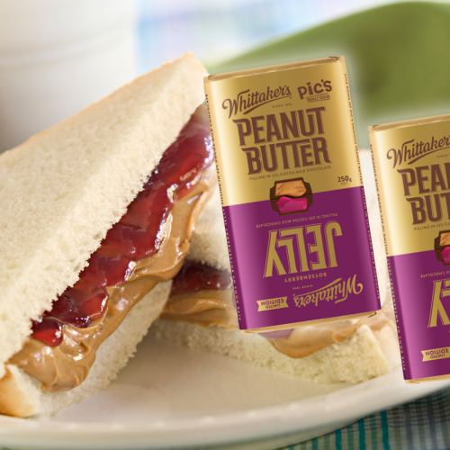 Whittaker's Have Released What Could Be The Ultimate Flavour Combo... The Peanut Butter & Jelly Block