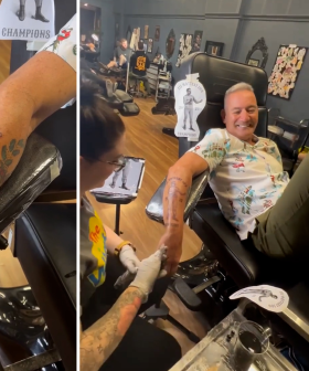 Blue Wiggle Anthony Field Gets A Tat To Celebrate His 'Hottest 100' Win!