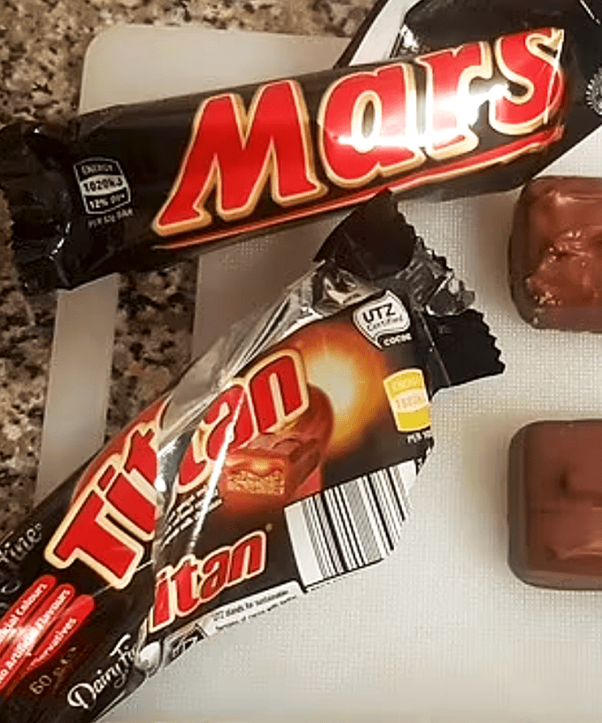 An advert for Mars chocolate bars. The advert claims that eating a