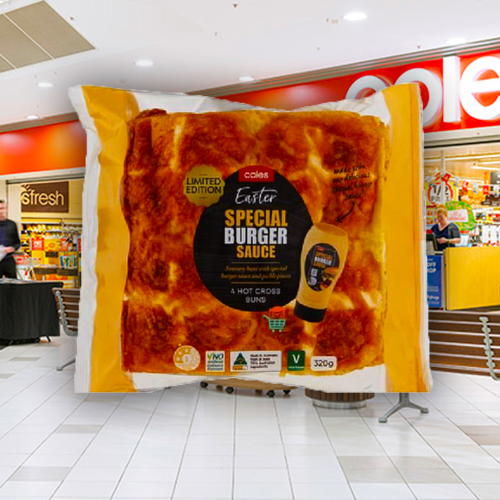 New Coles Hot Cross Bun Could Be The Most Sacrilegious Food Item Ever